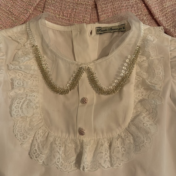 Piccola Speranza Tweed Skirt, Blouse and Purse Set - Picture 6 of 16